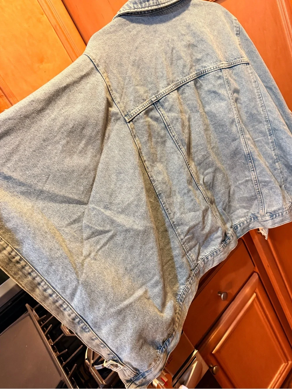 Anthropologie - Pilcro Light Wash Oversized Denim Jacket